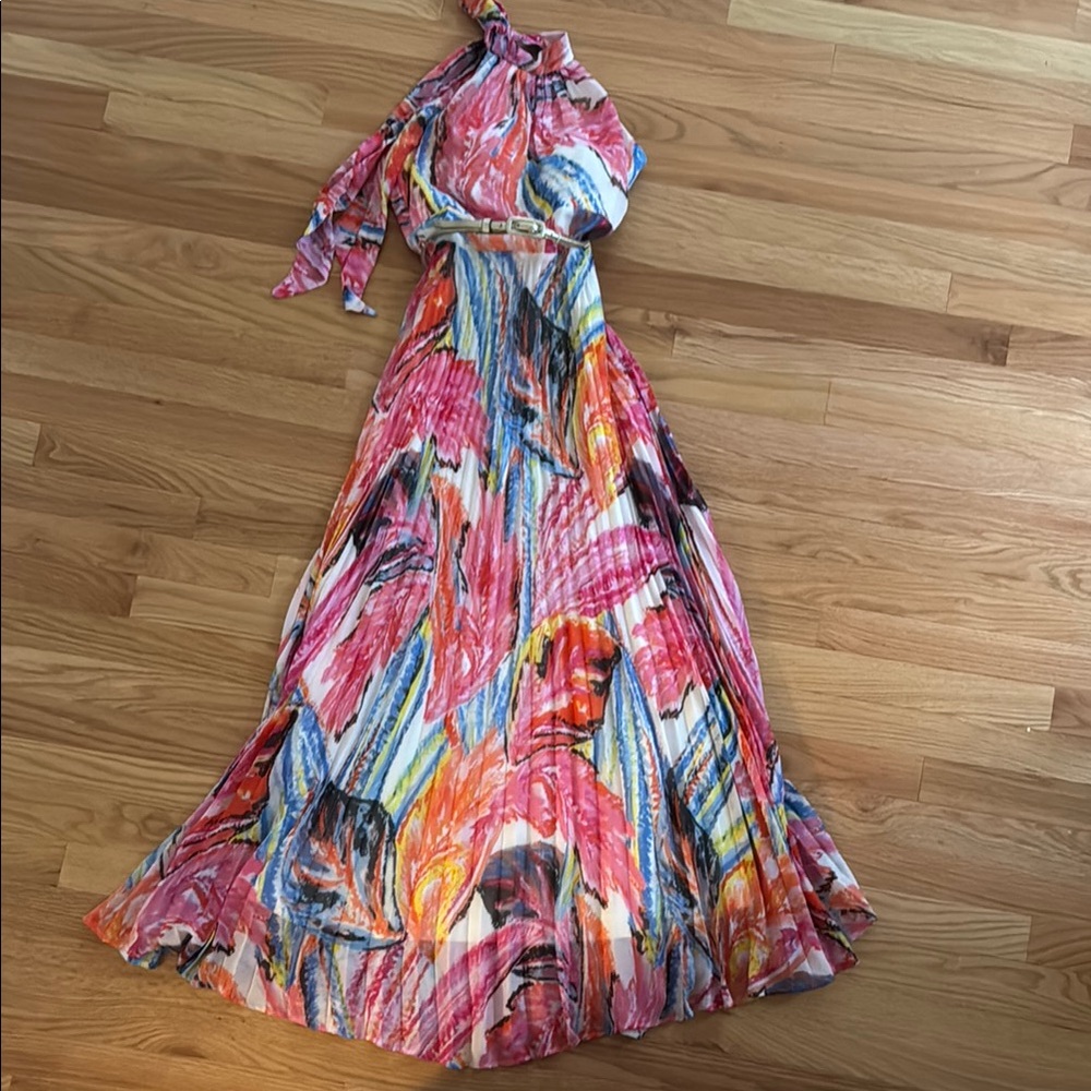 Vibrant Multicolor Maxi Dress